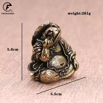 Медная фигурка жабы