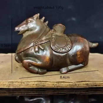 Медная статуэтка лошади
