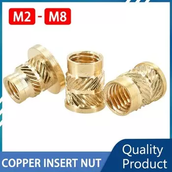 Медные нагревательные гайки Nopper M2 M2.5 M3 M4 M5 M6 M8