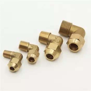 Медные соединители колен для труб 1/8", 1/4", 3/8"