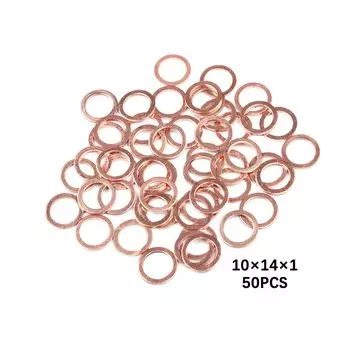 Медные уплотнительные шайбы Copper Washer, 10/20/50 шт., 10x14x1 мм