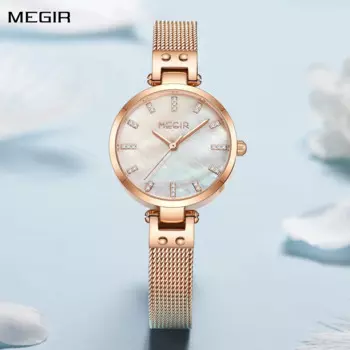 MEGIR часы для женщин Топ бренд Модные женские наручные часы водонепроницаемые женские кварцевые роскошные часы Montre Femme