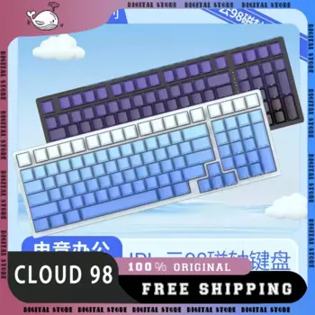 Механическая игровая клавиатура IPI CLOUD, проводная магнитная ось, клавиатура RT0.02, 98 клавиш, RGB, горячая замена, игровая клавиатура, подарки