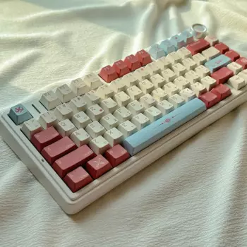 Механическая клавиатура Cherry Profile Keycap, 143 клавиш, материал PBT, сублимация краски для переключателей Outemu Gateron TTC Kailh Cherry MX