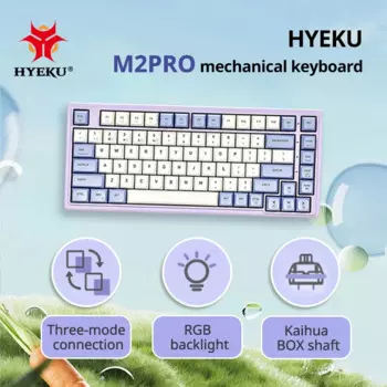 Механическая клавиатура Hyeku M2, проводная игровая клавиатура, изготовленная на заказ полная клавиша, прокладка с горячей заменой, структура с подсветкой, 83-клавиш