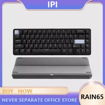Механическая клавиатура Ipi Rain65, магнитный переключатель, алюминиевый сплав, 8000 Гц, частота возврата, игровая клавиатура, трехрежимная клавиатура, подарки для геймеров