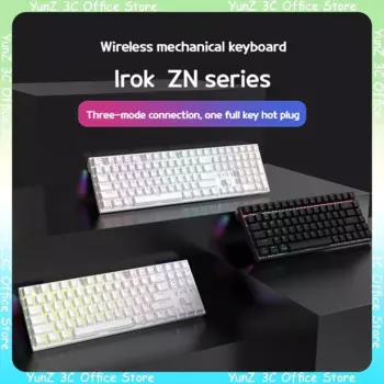 Механическая клавиатура Irok Zn серии 84, 87, 104 клавиши, 3 режима, Rgb, Kaihua Axis, популярная сменная клавиатура для киберспорта, игры, офиса