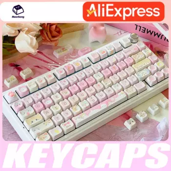Механическая клавиатура Maorbeng Team MAO, колпачки для клавиш PBT MAO High 141Key, колпачки для Weikav, запись Alice, строительная деталь 80 шт.