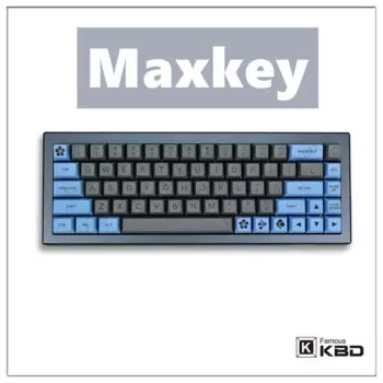 Механическая клавиатура Maxkey SA keycap, два цвета, серый, синий, ABS