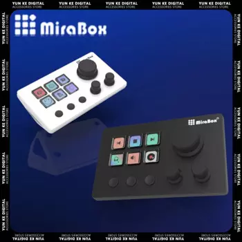 Механическая клавиатура Mirabox N3 с 3 многофункциональными ручками, настольный контроллер, веб-трансляция, музыкальная консоль PS, офисные игровые аксессуары, подарок