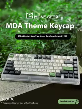 Механическая клавиатура MonsGeek & Akko MDA по высоте, PBT keycap, полный комплект, милая девушка, панда, полный комплект, универсальный Многоосный