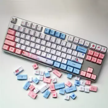 Механическая клавиатура PBT для GK61, GH60, 64, 68, 84, 87, 104 клавиши
