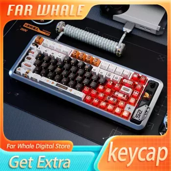 Механическая клавиатура PIIFOX Vagabond Project, Игровая клавиатура PBT 146Key с индивидуальным прозрачным колпачком для клавиш, пятисторонние сублимационные колпачки для клавиш