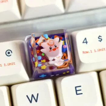 Механическая клавиатура PTCG Pokemon, прозрачная стереоскопическая клавиатура из смолы, Charmander Squirtle Gengar Wave 1,