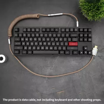 Механическая клавиатура ручной работы Spot GeekCable data line Matrix 1.2og тема песочного цвета