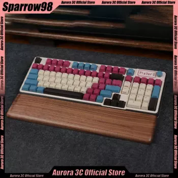 Механическая клавиатура Sparrow98, 3 режима, верхняя часть с экраном, Bluetooth, беспроводная клавиатура с низкой задержкой, с функцией горячей замены, PBT, пользовательские геймерские клавиатуры