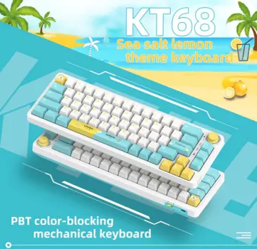Механическая клавиатура TOM680 TM680, 3 режима, Bluetooth, проводная, 2,4 ГГц