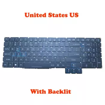 Механическая клавиатура UK US для ACER Predator Helios 500 PH517-51 75UE 76SW 79BY 79UB PH517-51-72NU 93LS 98Y7 99RB