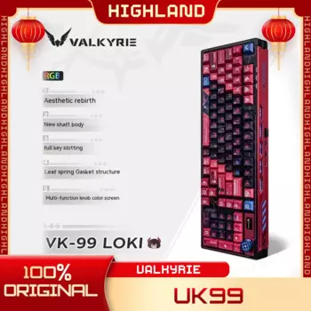 Механическая клавиатура VALKYRIE VK99, геймерские клавиатуры с 3 режимами, Беспроводная Bluetooth клавиатура, RGB клавиатура с возможностью замены в процессе работы, для ПК