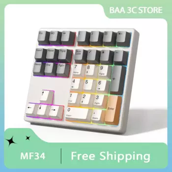 Механическая мини-клавиатура Magicforce MF34 с RGB-подсветкой, поддержка QMK