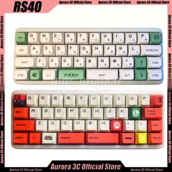 Механическая мини-клавиатура Rs40, проводная, Type-C, портативная, 40 клавиш, 40%, горячая замена, стандартная офисная игровая клавиатура Qmk/Vi