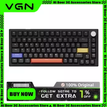 Механическая Проводная клавиатура Vgn A75 с магнитной застежкой, Игровая клавиатура 75% с Rgb-подсветкой, популярная сменная клавиатура Fps для ПК, геймеров, подарки