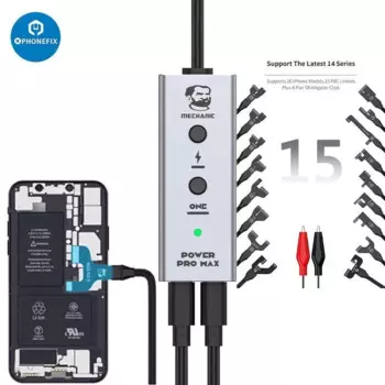 Механический силовой кабель Pro Max для iphone 6-15promax, однокнопочный шнур питания, кабель для быстрого запуска, Тестовый Кабель для ремонта телефонов
