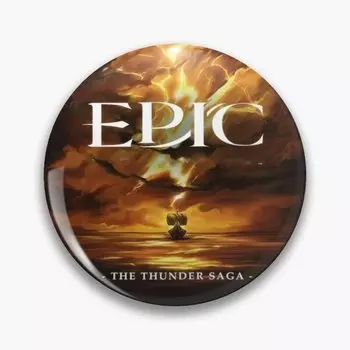 Металлическая брошь Epic The Musical The Thunder Saga