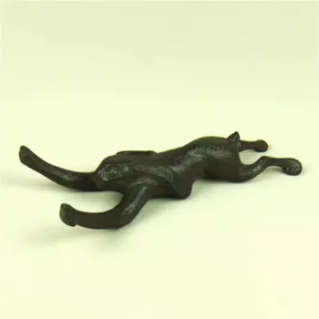 Металлическая фигурка кролика из литейного железа, скульптура из заячьей шерсти, аксессуары для украшения интерьера дома, подарок на день рождения