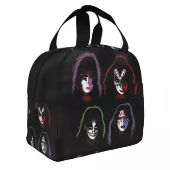 Металлическая Термосумка для ланча Kiss с насадками для соло, портативная Термосумка из алюминиевой фольги для мужчин и женщин