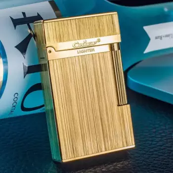 Металлическая высококлассная газовая зажигалка CHIEF, портативная зажигалка с чистым стальным звуком и щеткой для мужчин, подарок, аксессуары для сигарет
