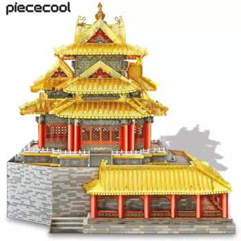 Металлические 3D Пазлы Piececool, башня по запрещенному городу, набор моделей для сборки, игрушки-головоломки, подарки на день рождения, 425 шт.