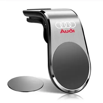 Металлический магнитный автомобильный держатель для телефона Audi A4 A3 A5 A6 A1 A7 A8 Q2 Q3 Q5 Q7 Q8 RS S Line Quattro TT R8 Аксессуары для стайлинга автомобилей