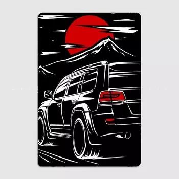 Металлический плакат Land Cruiser 200