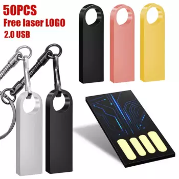 Металлический USB флеш-накопитель, 2 ГБ, 8 ГБ, 16 ГБ, 32 ГБ, 64 ГБ, 2,0