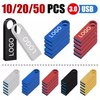Металлический водонепроницаемый флеш-накопитель Usb 3,0, 10/20/50 шт. в партии