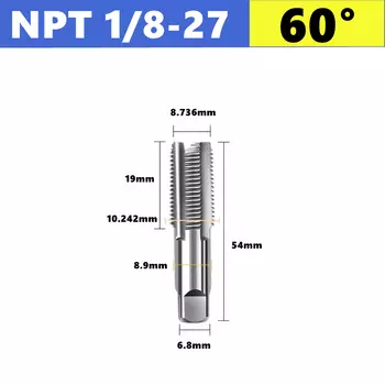 Метчик для резьбы JWXZ G NPT 55°/60°