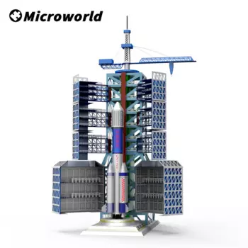 Microworld 3D металлические игры-головоломки, китайский спутниковый центр, наборы моделей, лазерная вырезка, сделай сам, игрушки-головоломки, рождественские подарки для взрослых