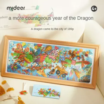 Mideer 189 шт волшебный Дракон спасательная Миссия художник головоломка кулон браслет Детские развивающие игрушки декоративная живопись