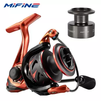MIFINE CRESCENT XT Спиннинг Рыболовная Катушка 2000-4000 12KG Максимальная Тяга 6+1BB Мощность Бас Щука Рыбалка Соленая Вода Пресная Вода 2023 Новейшие
