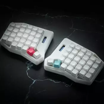 MiFuny K:02 Split Механическая клавиатура Комплект Custom Wireless Single-mode 2,4g Via Key Change 1U Колпачки для клавиш 8th available для MX Swtich