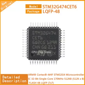Микроконтроллер STM32G474CET6 STM32G474, 32 битный, одноъядерный, 170 МГц, 512KB (512K x 8), FLASH 48-LQFP (7x7), 5 шт./партия