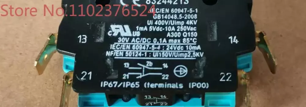 Микропереключатель 8324421, концевой переключатель с роликовой ручкой, 4 контакта
