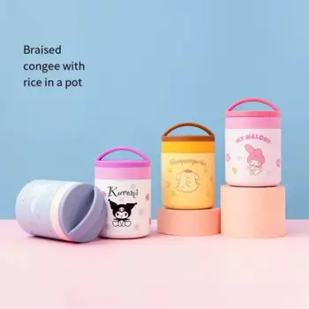 Милая мультяшная Подарочная Термокружка Miniso My Melody Kuromi Pom Purin