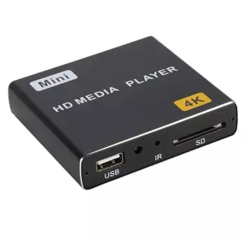 Mini 4K HDD медиаплеер 1080P горизонтальный и вертикальный Цифровой видеоплеер с USB-накопителем/SD-картами