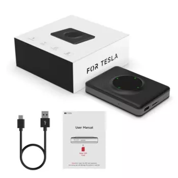 Мини Carplay Беспроводная коробка для Tesla Model 3/ X/Y/S адаптер T2C обновление WiFi Bluetooth Tesla Apple Play беспроводная коробка донгл