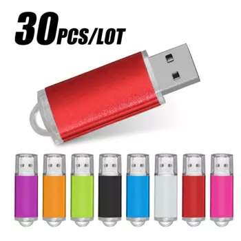 Мини-флеш-накопитель USB 128, 4/8/16/32/64/2,0 ГБ, 30 шт./партия