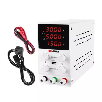 Мини-источник питания постоянного тока NICE-POWER SPS3010, черный, 30 В, 10 а, с регулируемым напряжением, с питанием от USB