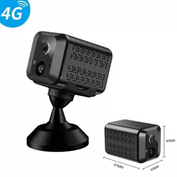 Мини-камера видеонаблюдения, 4G, 4 МП, 1500 мАч