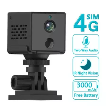 Мини-камера видеонаблюдения, 5 МП, 4G/Wi-Fi, 3000 мАч